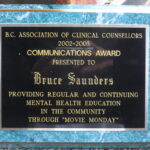 2003 Clinical Counsellors Communications Award