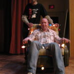 Jan 2007 After the film “Fetching Cody” Vancouver director David Ray sits in my dads old easy chair - the exact copy of the time travel chair in the film, Christmas lights and all.