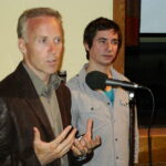 Aug 2012 When we showed "The Maze" about the life of Canadian artist William Kurelek, we had his son Stephen Kurelek and LA filmmaker Zack Young with us to fill out the story.