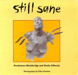 bright yellow book cover with Still Sane written on top and image of sculpture of woman on front