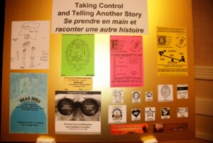 noticeboard with pictures