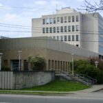 April 2020 The exterior of the Eric Martin Pavilion, Victoria’s psychiatric hospital built in 1970. Fortunately Bruce’s home is within a few blocks, so handy to get to. Even when it snowed heavily we were always able to put on the show. The theatre lobby entrance is visible. Patients were housed on the third and forth floors of the tower and some could come down to participate in the offerings.