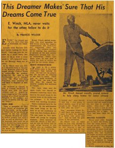 old newspaper article