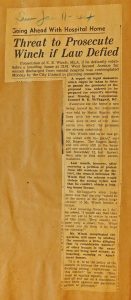 old newspaper article