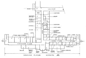 Floor plan of the Provincial Mental Institution, Oliver, Alberta