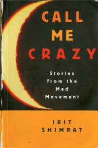 book cover with yellow moon on black background and Call Me Crazy title