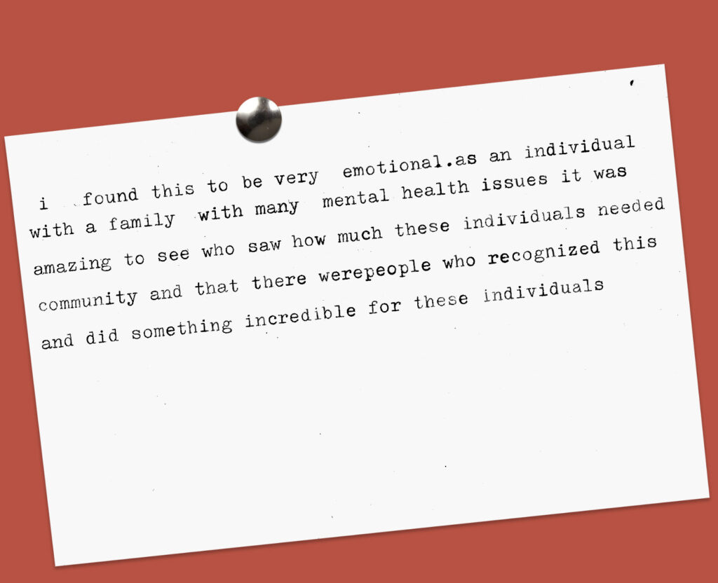 Legacies of MPA - Visitor Feedback Comment Card