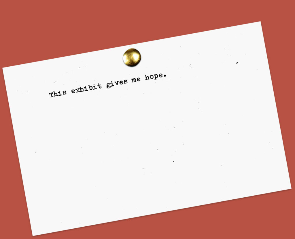 Legacies of MPA - Visitor Feedback Comment Card