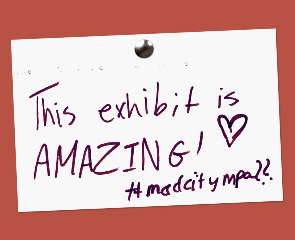 Legacies of MPA - Visitor Feedback Comment Card